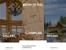 Tablet Screenshot of montanaloghomes.com